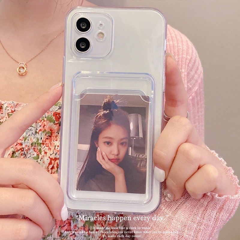 [Ốp Hot Trend] Ốp Trong Iphone Full Viền Bảo Vệ Camera Đựng Ảnh Thẻ Iphone 6 - 12 ProMax